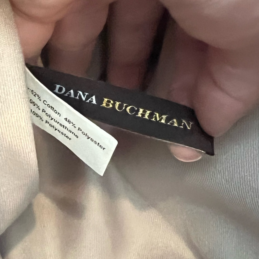 Dana Buchman Cotton Blend White and Black Shoulder Purse - Picture 7 of 8